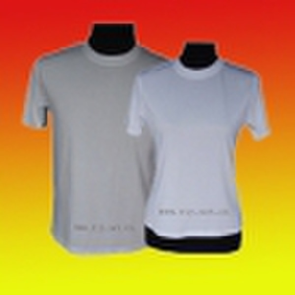 Sublimation White Round Neck T-Shirt