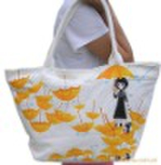 New hand-pinted cotton canvas shopping bag FCR-011