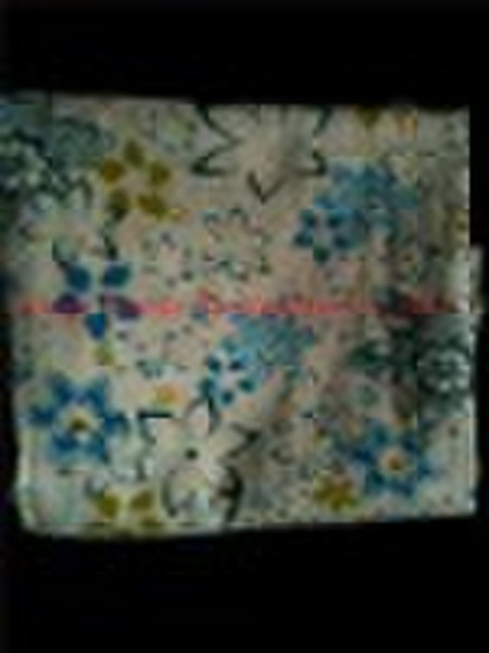 Printed and dyed cotton fabric