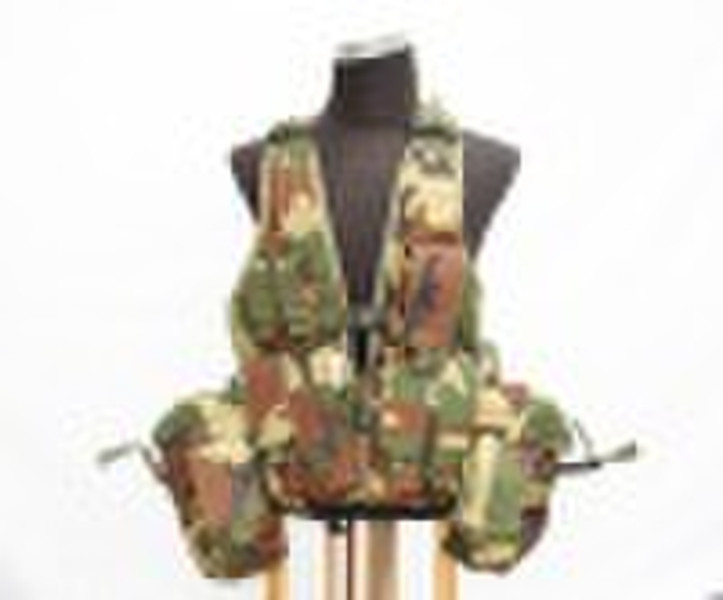 army Multi-function pockets vest