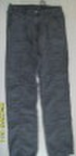 100% linen men  grey long dyed pants