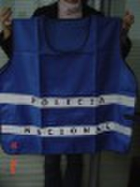 Reflective Police Vest in royal blue color