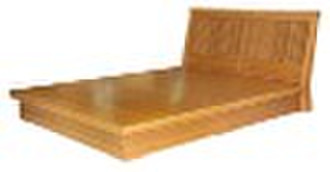 竹制家具的双重框架床上