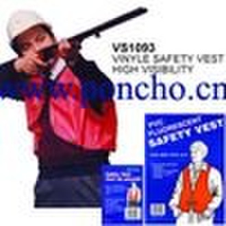 adult multipurpose pvc safety vest