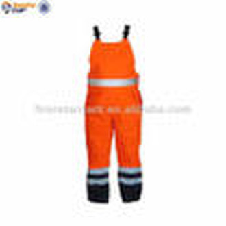 Flame retardant bib coverall