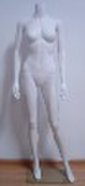 White Plastic Female headless mannequin