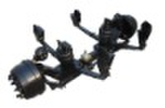 Combined suspension steerable axle