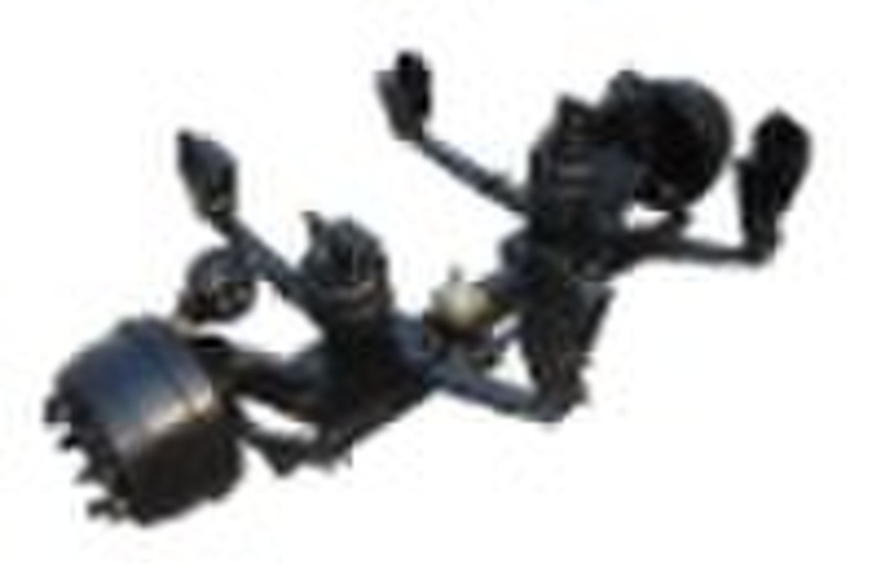 Combined suspension steerable axle