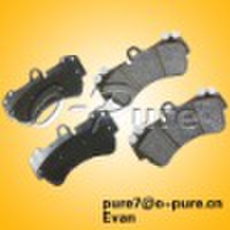 China organic brake pad for Porsche