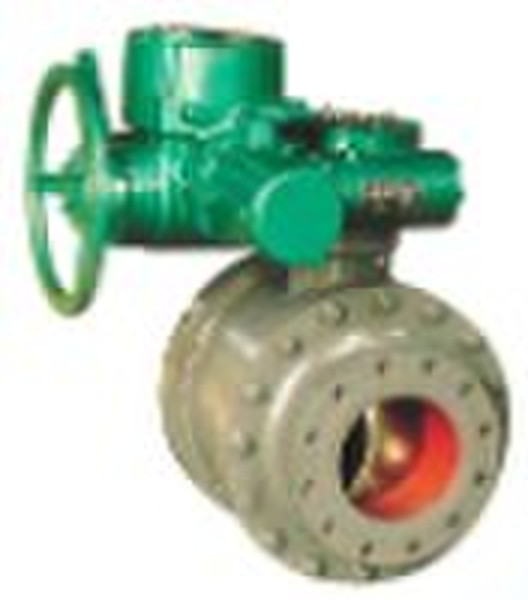 Cast basalt wear-resistant ball-valve