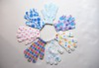 printed colorful nylon bath glove,bath scrubber gl