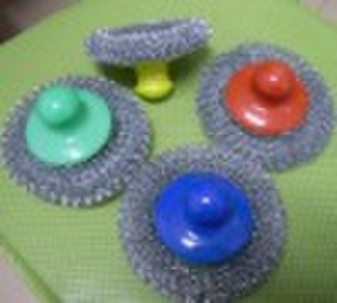 verzinktem scourer mit Griff