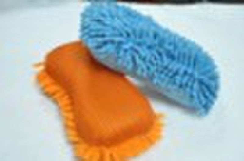 Microfiber Chenille-Mesh-Schwamm