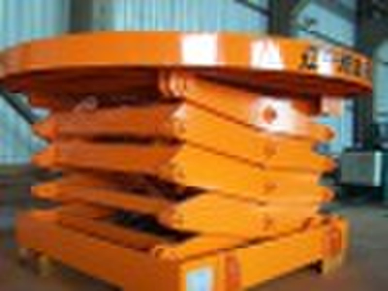 Hydraulic pressure scissor lift