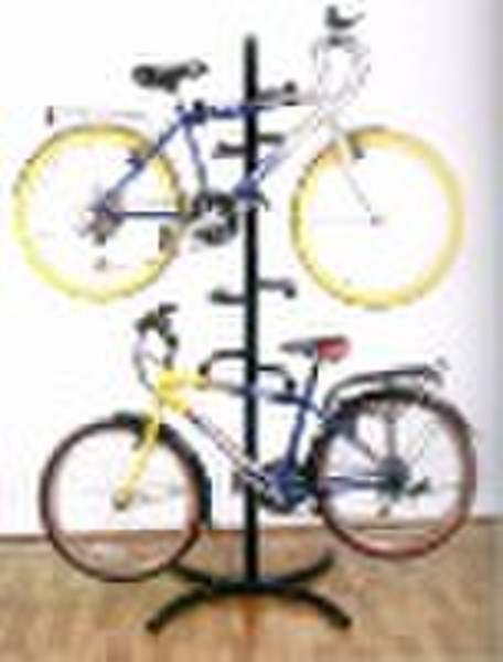 Gravity bike rack