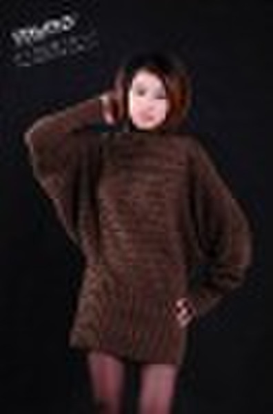 Han style fashional stripe knitted lady sweater