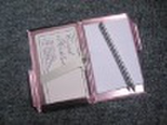 Aluminum Pink Ribbon Notebook L10xW7x H 0.6cm