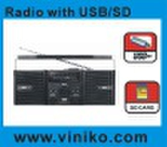 Portable multi band radio with USB/SD