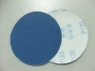 blue velcro abrasive disc