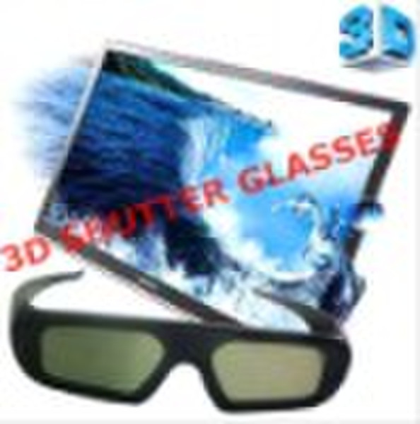 3D积极关闭眼镜三星3D电视；3D的线人