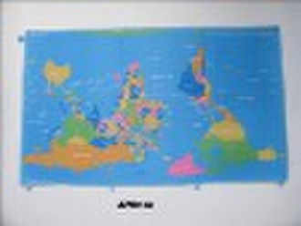 Mausunterlage mit Weltkarte