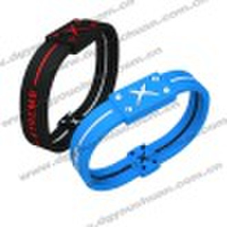 Silicone  Power Bracelet for Beauty Flower