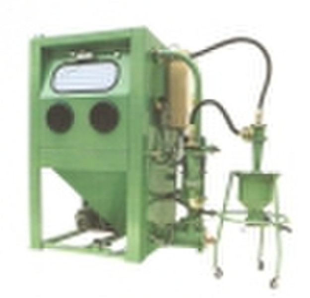 SS-8 Wet Sandblasting Machine with a Tumbling Box