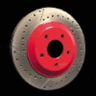 dimpled brake rotor disc