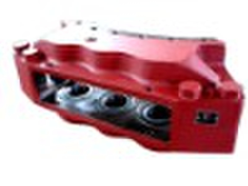 Heavy duty mine dumper disc brake caliper