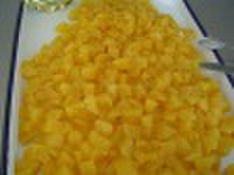 canned yellow peach dices