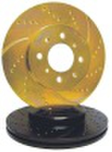 auto part-drilled and slotted auto brake rotor-aut