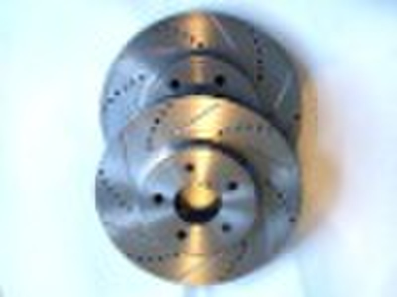 auto part-drilled and slotted auto brake rotor-aut