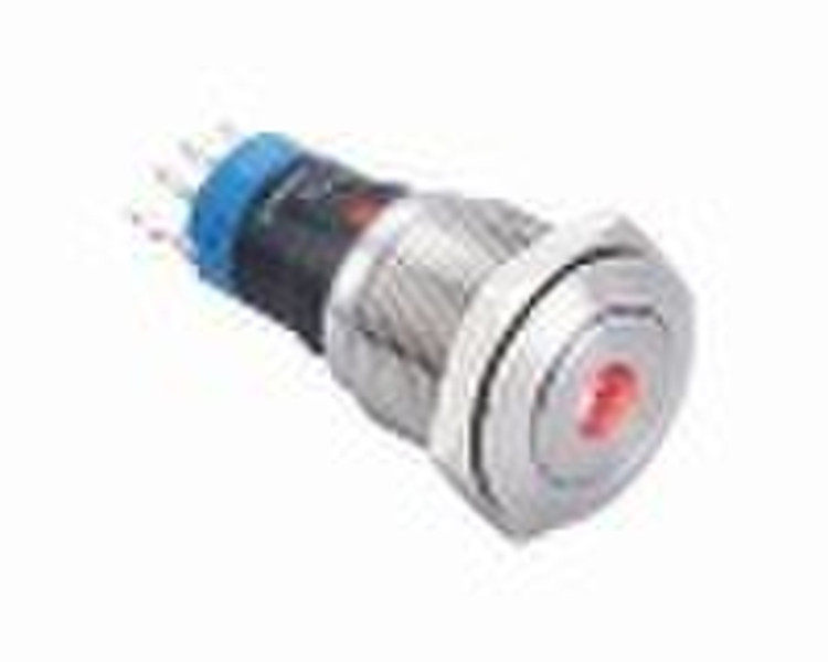 LED light illuminated pushbutton switch