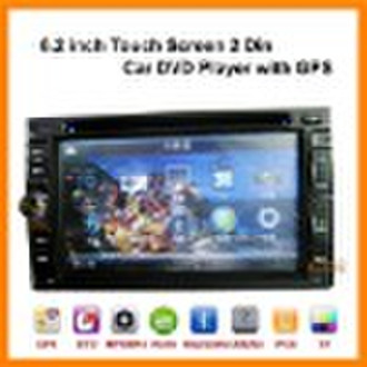 China 6,2 Zoll Touch Screen Doppel-DIN-Car DVD-Pla