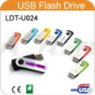 Распродажа! вращающаяся USB флэш-диск, подарок промотирования
