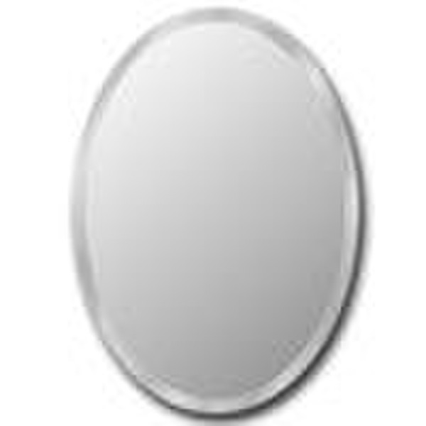 Oval Bathroom Mirror with beveled edge