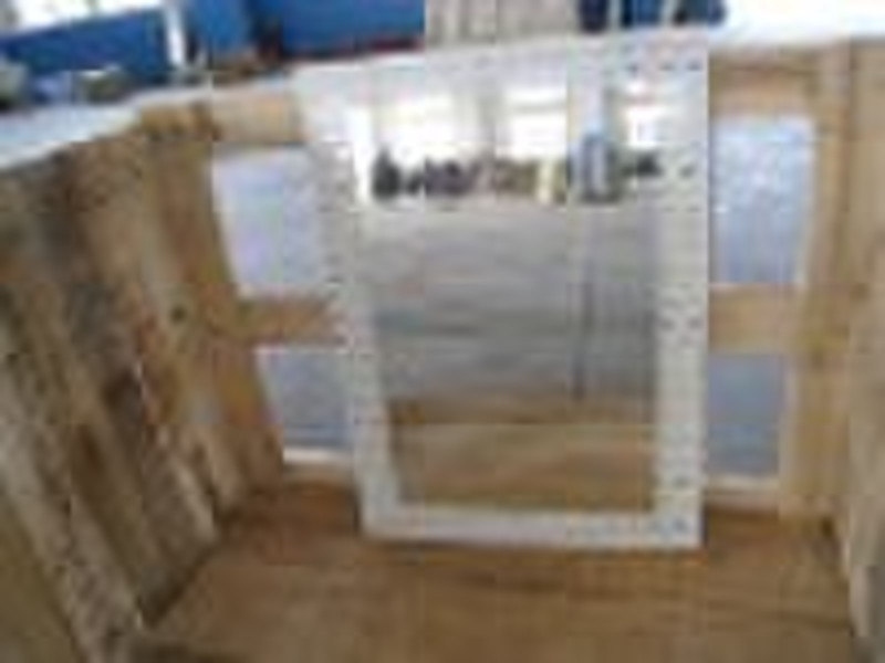 silk-screen printed bathroom silver mirror