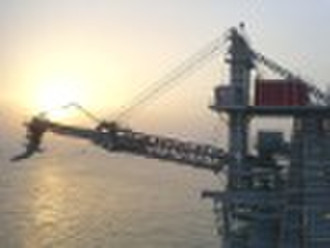 electic-hydraulic driced ship crane