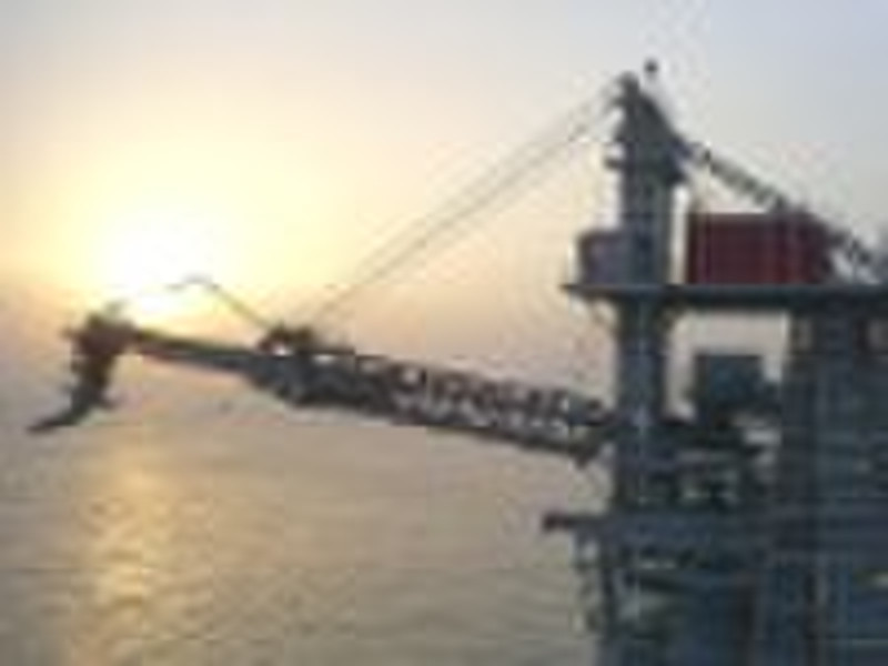 electic-hydraulic driced ship crane