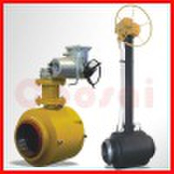 Welded body ball valve