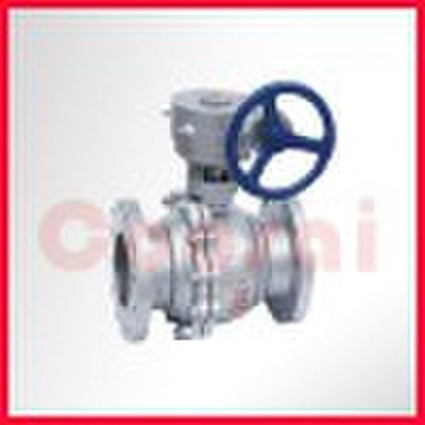 Two piece ball valve