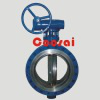 Flange metal to metal butterfly valve