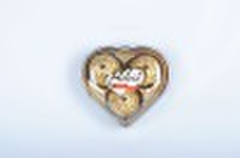 3 PCS форме сердца шоколадные