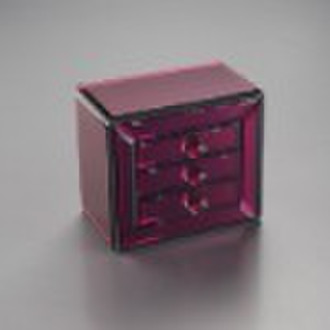 Purple Glass Jewelry Box