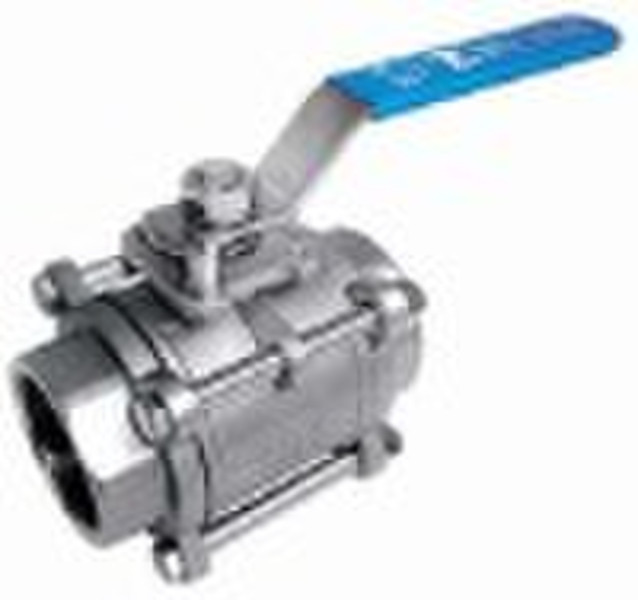 Full Port Three-piece  Ball Valve Screwed End/  So