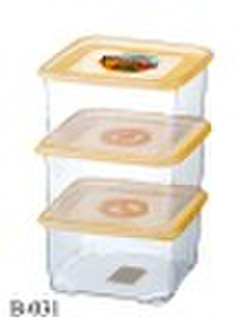 3 Pcs-Plastic Crisper(Food Container)