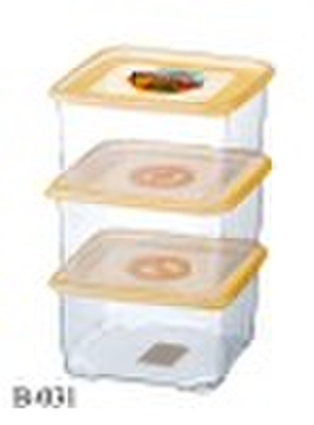 3 Pcs-Plastic Crisper(Food Container)