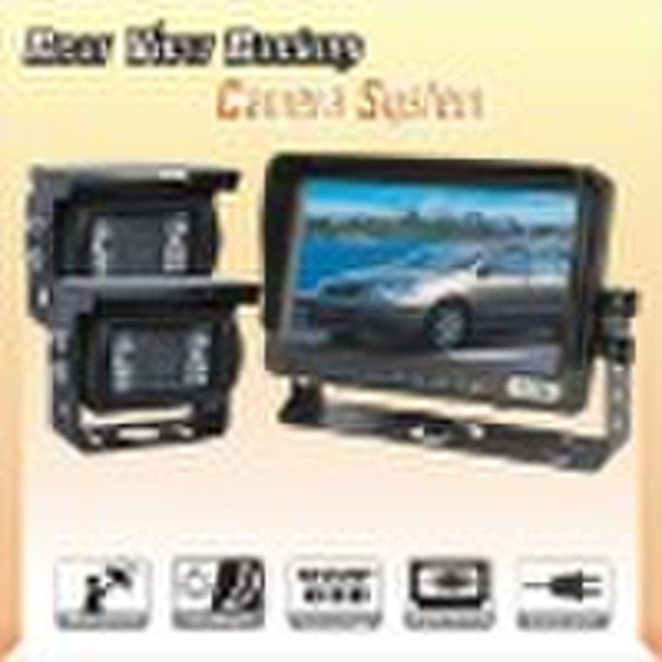 7inch wired Car rearview System with waterproof ca