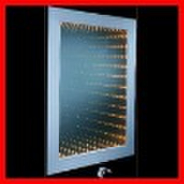 Infinity wall led mirrror  with  glass frame warm