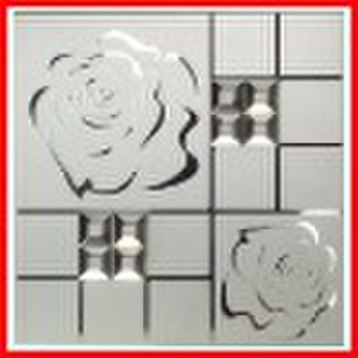 mirror glass mosaic tile etched mirror tile with g